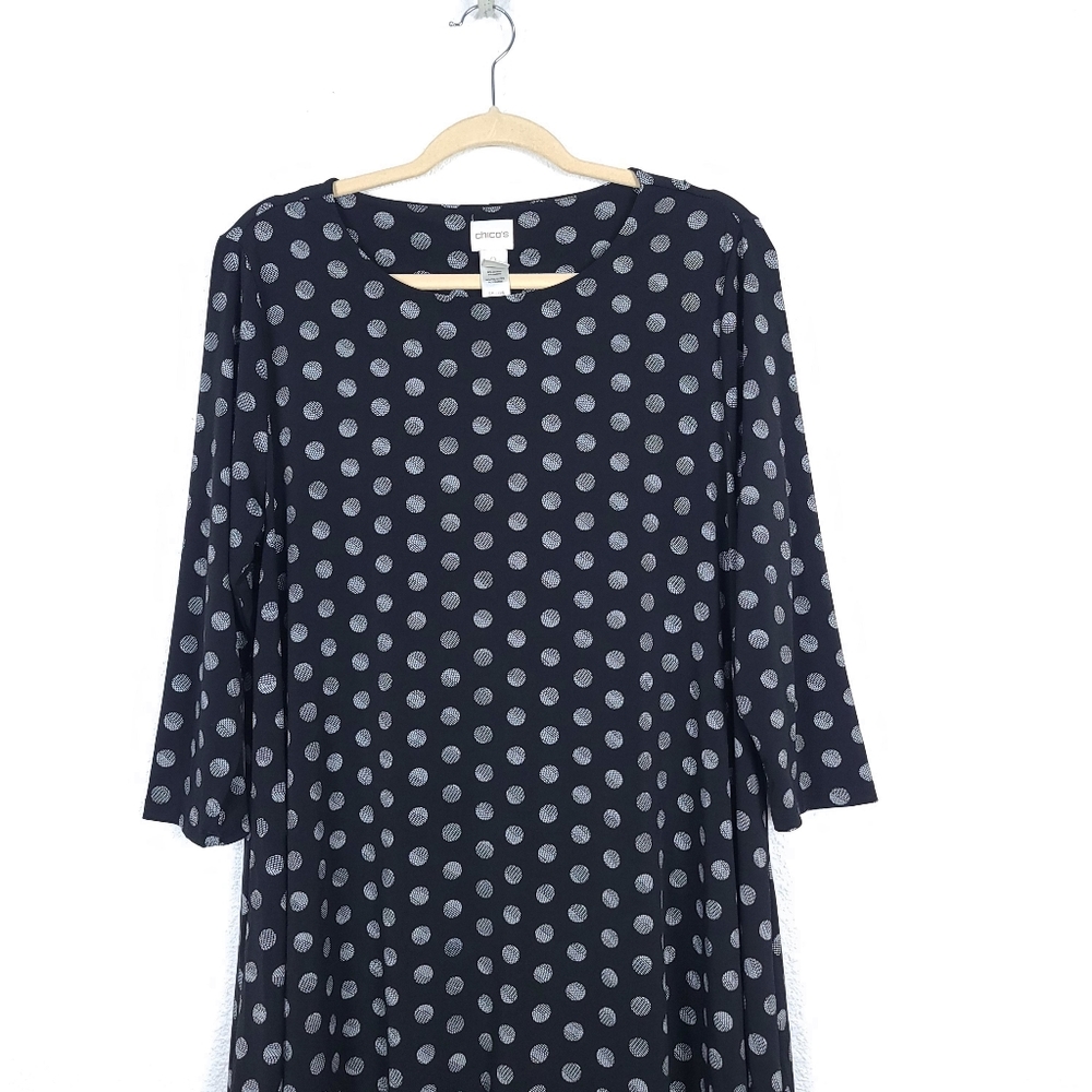 CHICO'S Solar Polka Dots Tunic Top - Picture 5 of 14